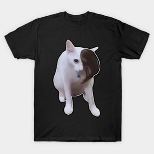 Emo Cat Hair Flip meme T-Shirt